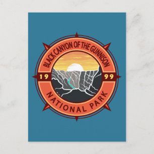 Black Canyon van de Gunnison National Park Compass Briefkaart