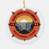 Black Canyon van de Gunnison National Park Compass Keramisch Ornament (Achterkant)