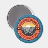 Black Canyon van de Gunnison National Park Compass Magneet (Voorkant / Achterkant)