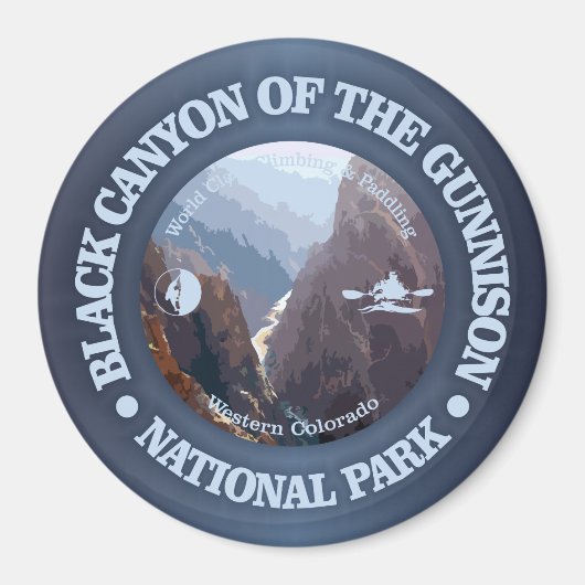 Black Canyon van de Gunnison NP (C) Magneet (Voorkant)