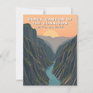 Black Canyon van de Gunnison Travel USA Briefkaart