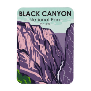 Black Canyon van de Vintage van het Gunnison Natio Magneet