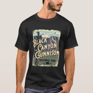 Black Canyon van de Vintage van het Gunnison Natio T-shirt