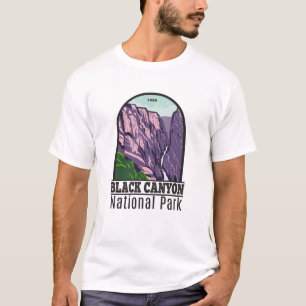 Black Canyon van de Vintage van het Gunnison Natio T-shirt