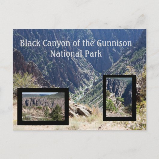 Black Canyon van het Briefkaart Gunnison Travel (Voorkant)