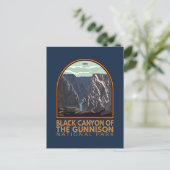 Black Canyon van het  Embleem van Gunnison Briefkaart (Staand voorkant)
