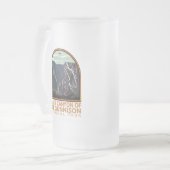 Black Canyon van het  Embleem van Gunnison Matglas Bierpul (Voorkant links)