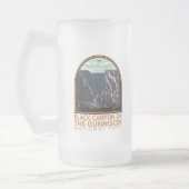 Black Canyon van het  Embleem van Gunnison Matglas Bierpul (Links)