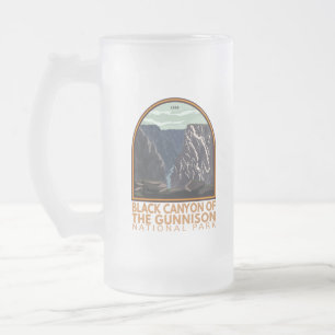 Black Canyon van het Embleem van Gunnison Matglas Bierpul