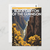 Black Canyon van het Gunnison National Park Briefkaart (Voorkant / Achterkant)