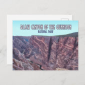 Black Canyon van het Gunnison National Park Briefkaart (Voorkant / Achterkant)