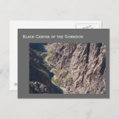 Black Canyon van het Gunnison National Park Briefkaart (Voorkant / Achterkant)