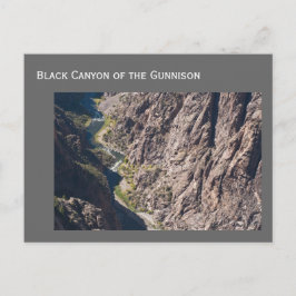 Black Canyon van het Gunnison National Park Briefkaart