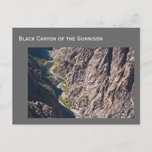 Black Canyon van het Gunnison National Park Briefkaart (Voorkant)