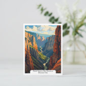 Black Canyon van het Gunnison National Park Briefkaart (Staand voorkant)