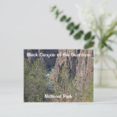 Black Canyon van het Gunnison National Park Briefkaart (Staand voorkant)