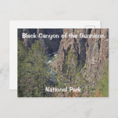 Black Canyon van het Gunnison National Park Briefkaart (Voorkant / Achterkant)
