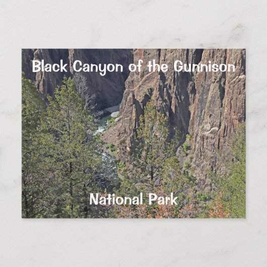 Black Canyon van het Gunnison National Park Briefkaart (Voorkant)