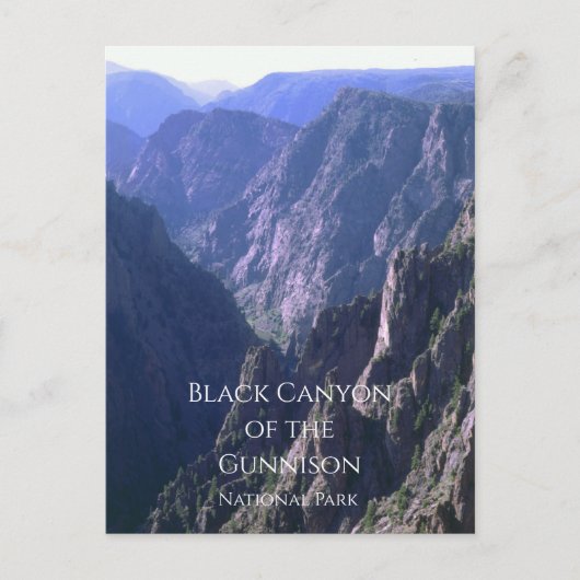 Black Canyon van het Gunnison National Park Briefkaart (Voorkant)