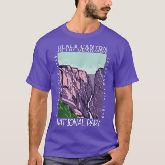Black Canyon van het Gunnison National Park Colora T-shirt