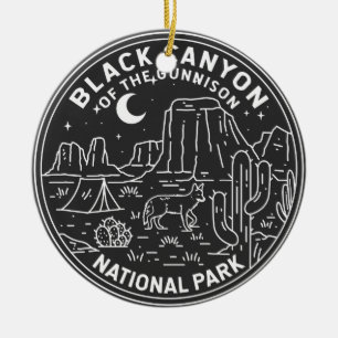 Black Canyon van het Gunnison National Park Keramisch Ornament