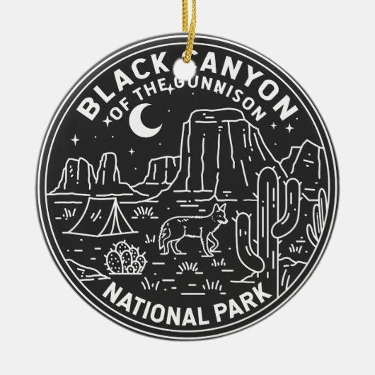 Black Canyon van het Gunnison National Park Keramisch Ornament (Voorkant)