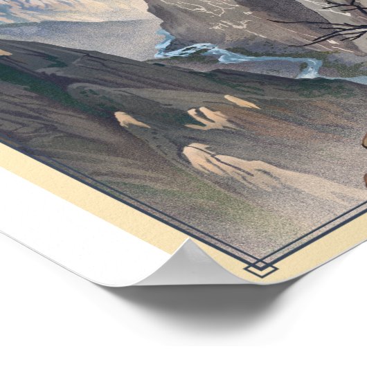 Black Canyon van het Gunnison National Park Litho Poster (Hoek)