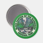 Black Canyon van het Gunnison National Park Magneet (Voorkant / Achterkant)