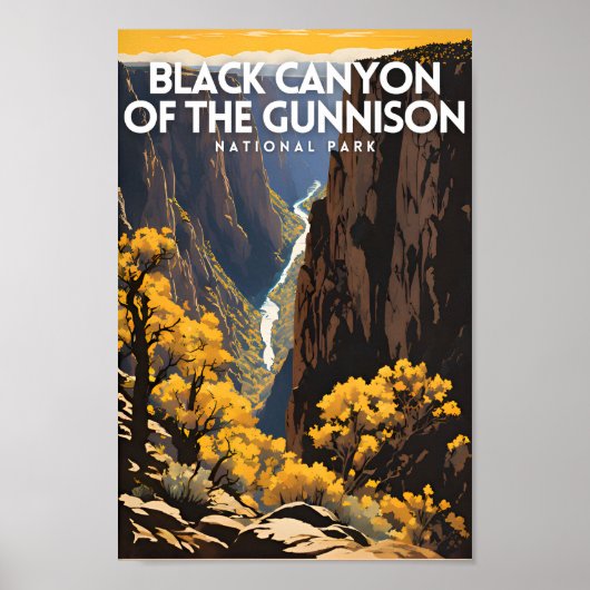 Black Canyon van het Gunnison National Park Poster (Voorkant)