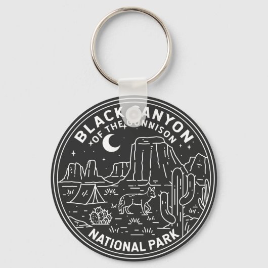 Black Canyon van het Gunnison National Park Sleutelhanger (Voorkant)