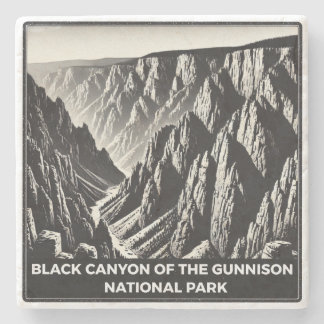Black Canyon van het Gunnison National Park Stenen Onderzetter