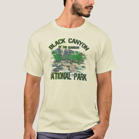 Black Canyon van het Gunnison National Park T-shirt (Voorkant)