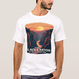 Black Canyon van het Gunnison National Park T-shirt