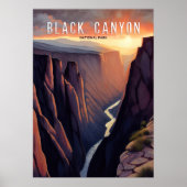 Black Canyon Waterverf Poster (Voorkant)