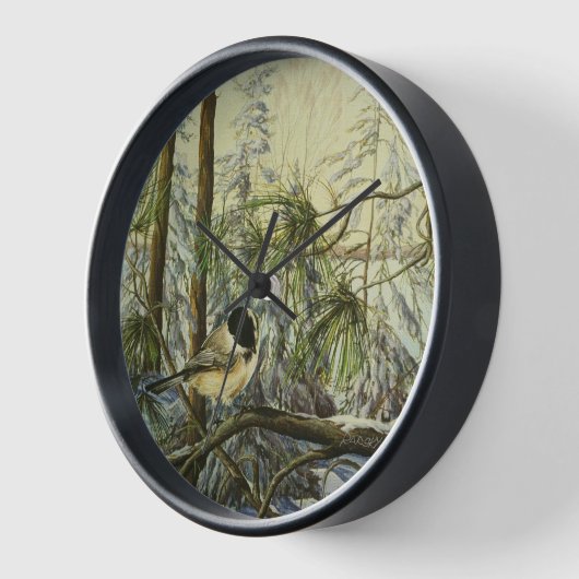 Black-capped Chickadee beroemd gemaakt door Charli (Hoek)