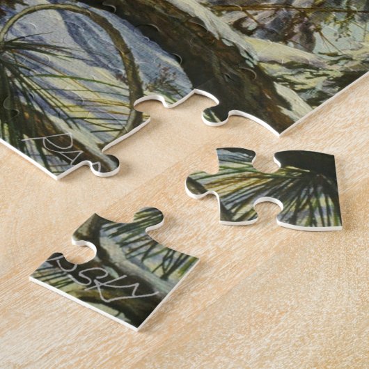 Black-capped Chickadee beroemd gemaakt door Charli Legpuzzel (Zijkant)