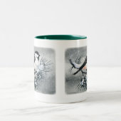 Black Capped Chickadee Bird both Sides Tweekleurige Koffiemok (Center)