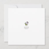 Black Capped Chickadee Watercolour Kaart (Achterkant)