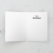 Black Capped Sweet Chickadee Waterverf Artwork Kaart (Binnen)