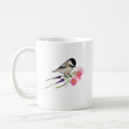 Black Capped Sweet Chickadee Waterverf Artwork Koffiemok