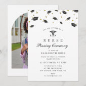 Black caps nurse pinning ceremony kaart (Voorkant / Achterkant)