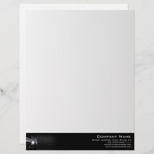 Black Car Automotive Company Border Kantoor Supply Custom Briefhoofd (Voorkant / Achterkant)