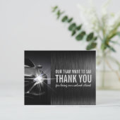 Black Car Automotive Company Dank u Briefkaart (Staand voorkant)