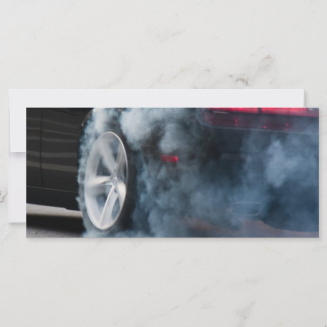 Black car burnout (Voorkant)
