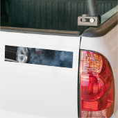 Black car burnout bumpersticker (Op Truck)