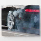 Black car burnout fotoplaat (Voorkant)