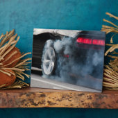 Black car burnout fotoplaat (Zijkant)