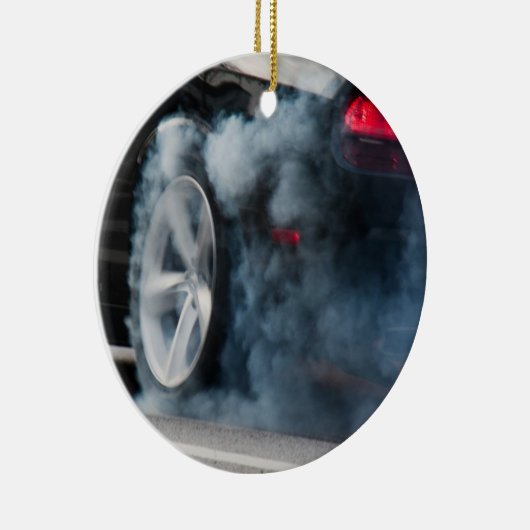 Black car burnout keramisch ornament (Rechts)