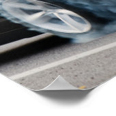 Black car burnout poster (Hoek)