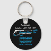 Black Car Detail Pressure Power Washing Sleutelhanger (Voorkant)